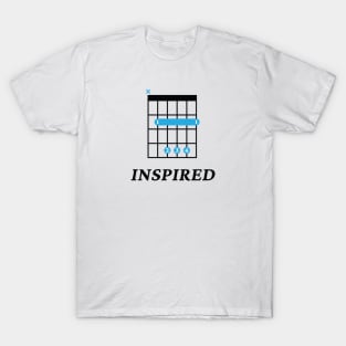 B Inspired B Guitar Chord Tab Light Theme T-Shirt